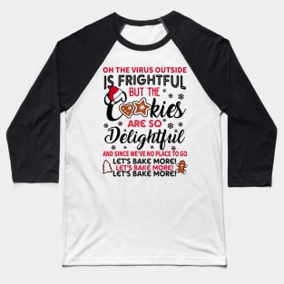 Ugly Christmas Sweater For Baking Addicts Baseball T-Shirt